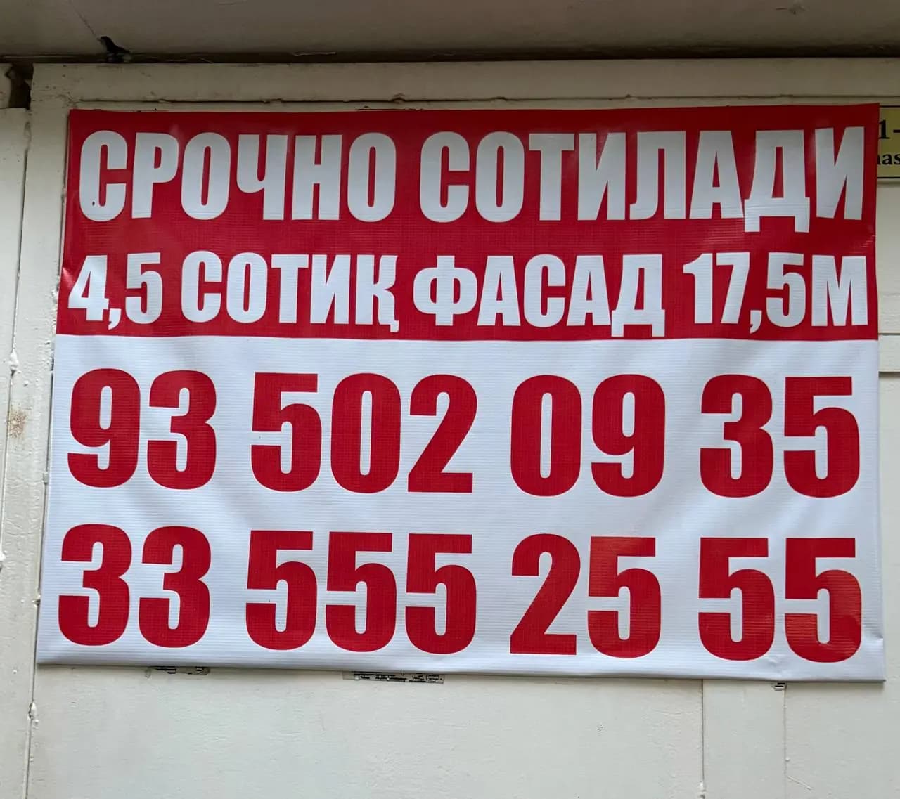 Олмазор Кичик халка йули юзида 4.5 сотих ховли сотилади — 5