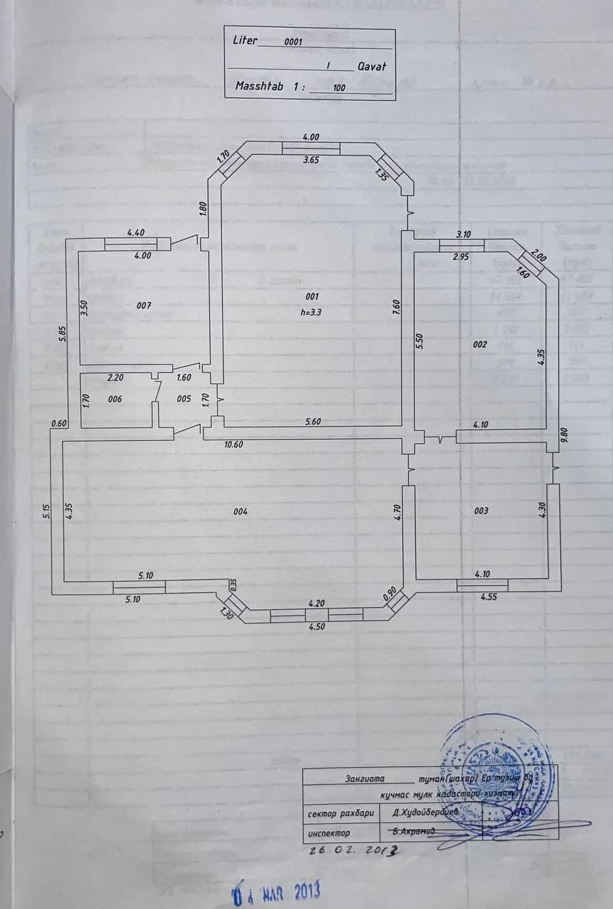 Nazarbek 6.5 sotix 9 xona — 5