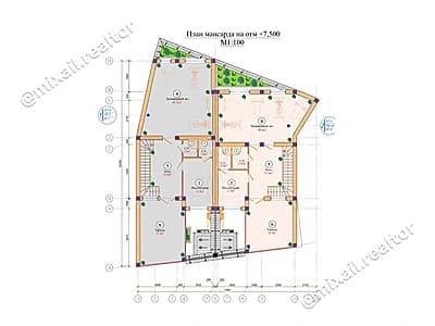 750 у.е. за 1 м² Продажа Коттеджа, 1,7 сот, махалля Дархан, м. Пушкинская — 3