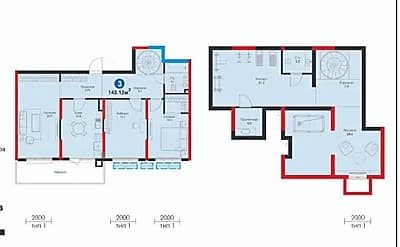 ДЮПЛЕКС квартира 5ком-143м\кв Янги Узбекистане есть ИПОТЕКА-37,024y.e. — 7