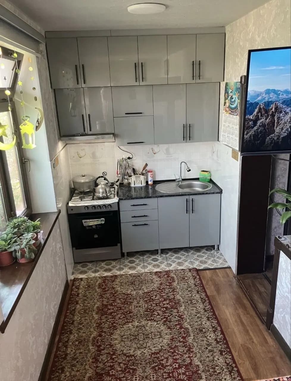 3/3/5 Разделка Чистый Ремонт 78м² Балкон2/6 Сергели-4 Автосалон, Продаётся- — 4