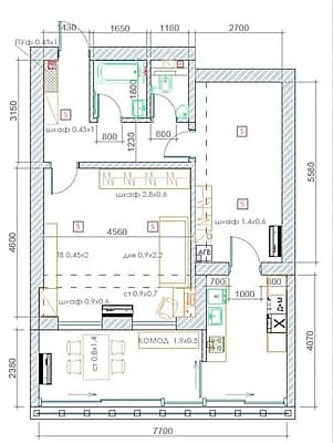 Горит Срочно Продам Новостройка Мирабадский Район 1/3/8, 61м2, Кадастр Есть — 8