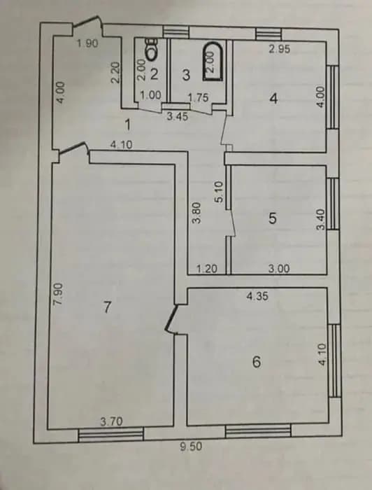 Паркентский Квартира 3/2/3 Новостройка — 5