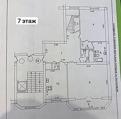 Продаётся 7-ми комнатная квартира  Дуплекс  Ориентир: ул.Чехова. метро Ойбек — 4