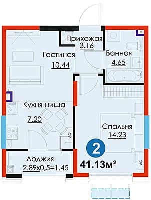 ПВ 20% в месяц по 8.5млн сум | 2 этаж 2х комн. студия Новый Узбекистан — 1