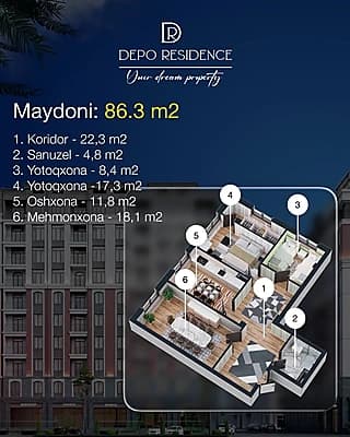 Depo residense siz izlayotgan sokin va shinam uylar — 2