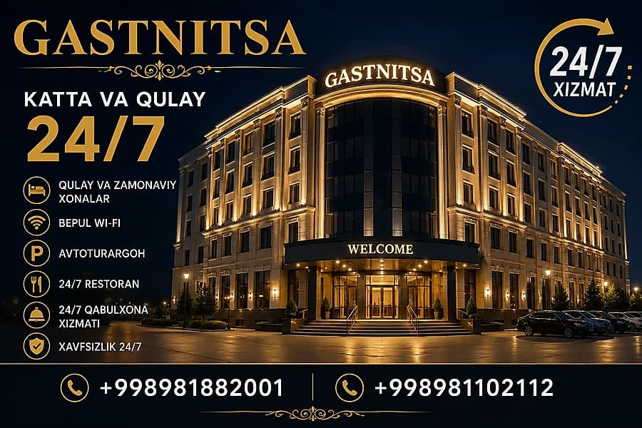 Mehmonxona xizmatlari 24/7 — 1