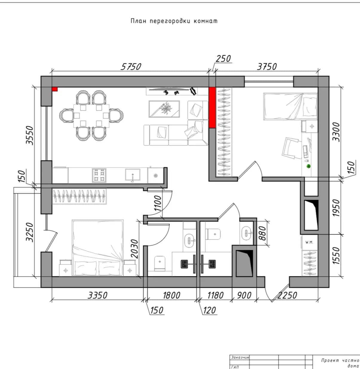 ЖК PARKENT AVENUE 3-х комнатная, 70м2 — 5