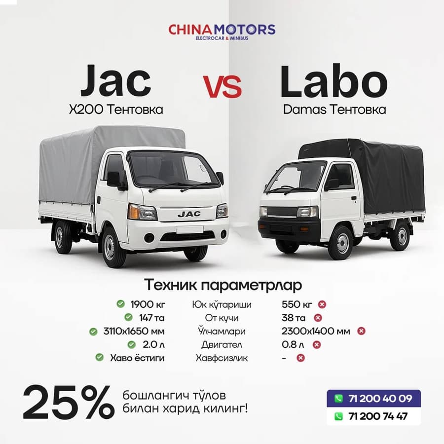 JAC X200 2025 — 1