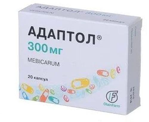 Адаптол, 300 мг, капс. №20