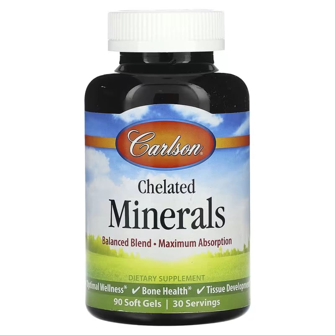 Carlson, Xelatlangan Minerallar, 90 ta yumshoq tabletka — 1