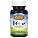 Carlson, E-Gems, 400 ME (268 mg), 60 moshqil tabletka (00341)