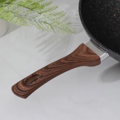 "WOK" turkumidan olinuvchi dastali va qopqoqli "Mechta" tovasi (Granit) 28cm Brown — 8