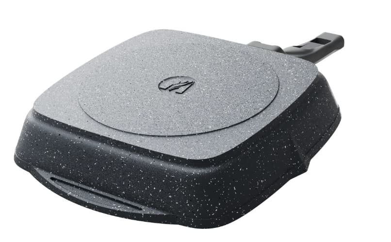 Olinadigan tutqichli va qopqog'i bilan kvadrat kulrang Mechta tovasi (26sm) — 6