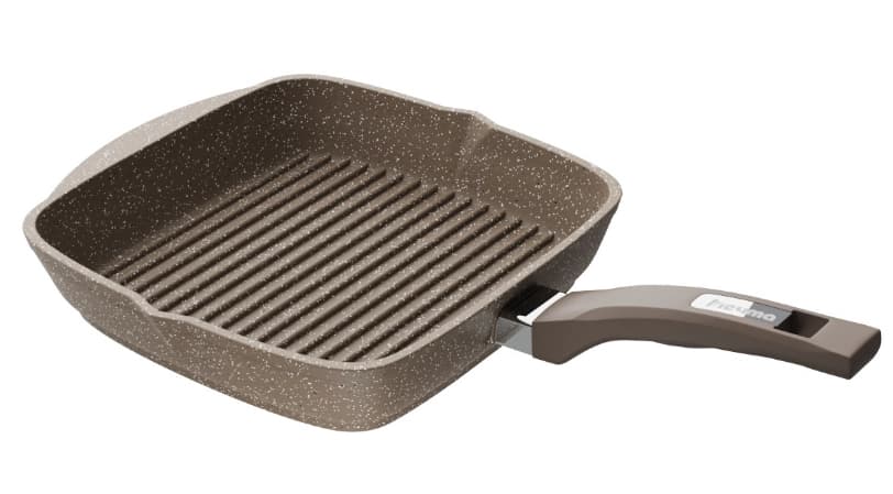 Olinmaydigan tutqichli va qopqog'i bilan kvadrat jigarrang Mechta tovasi (26sm) — 3