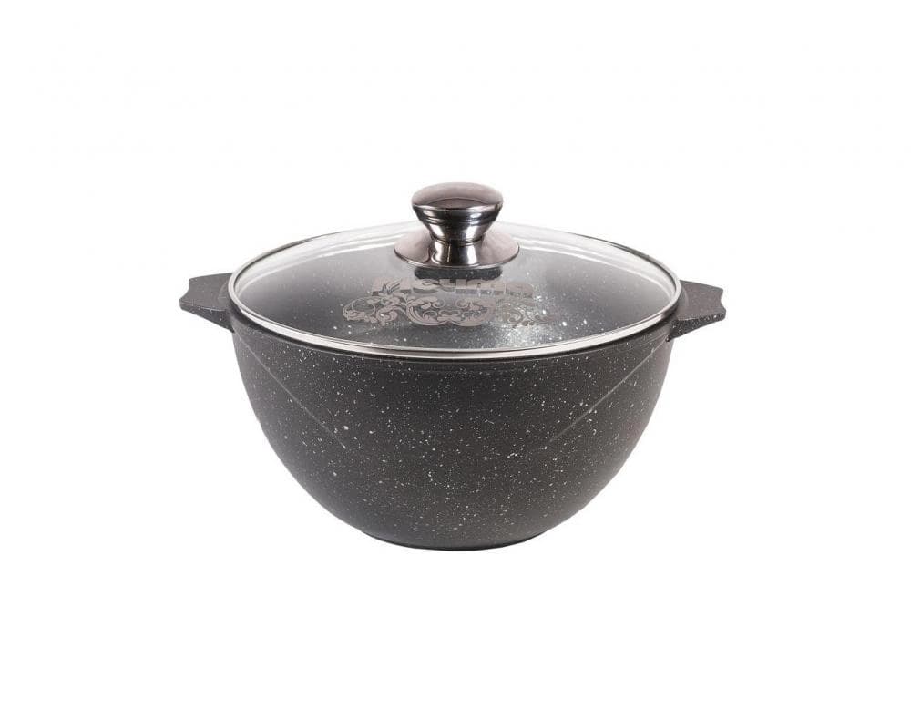 "Granit" turkumidan shisha qopqoqli, 10l «Mechta» palov qozoni — 2