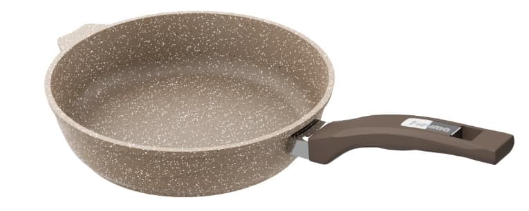 "WOK" turkumidan olinuvchi dastali va qopqoqli "Mechta" tovasi (Granit) 28cm kulrang — 6
