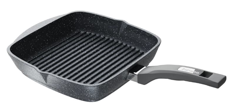 Olinmaydigan tutqichli va qopqog'i bilan kvadrat kulrang Mechta tovasi (24sm) — 3