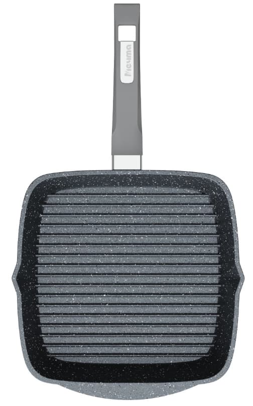 Olinmaydigan tutqichli va qopqog'i bilan kvadrat kulrang Mechta tovasi (24sm) — 5