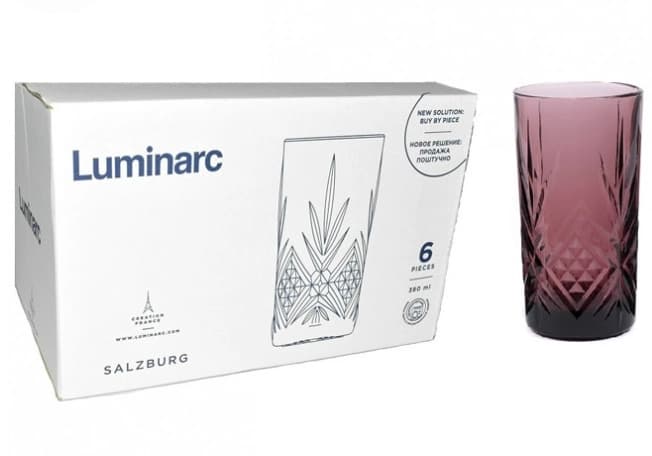 Luminarc Salzburg Lilac stakanlar to'plami 300 ml 6 dona (P9263) — 7