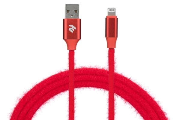2E FUR USB 2.0 TO LIGHTNING CABLE, 1M, BLACK 2E-CCLAC-BLACK, RED kabeli — 3