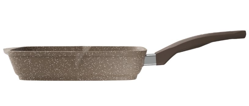 "WOK" turkumidan shisha qopqoqli «Mechta» tovasi 28cm (Granit) kulrang — 5