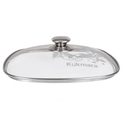 Kukmara 28 sm kvadrat shisha qopqog‘i (с28-2т112) — 1