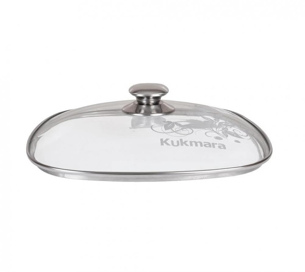 Kukmara 28 sm kvadrat shisha qopqog‘i (с28-2т112) — 2