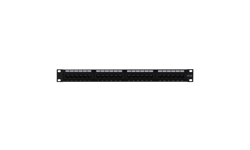 Patch-panel 2E CAT 5e, UTP, 19", 1U, 24 port, yig‘ilgan — 3