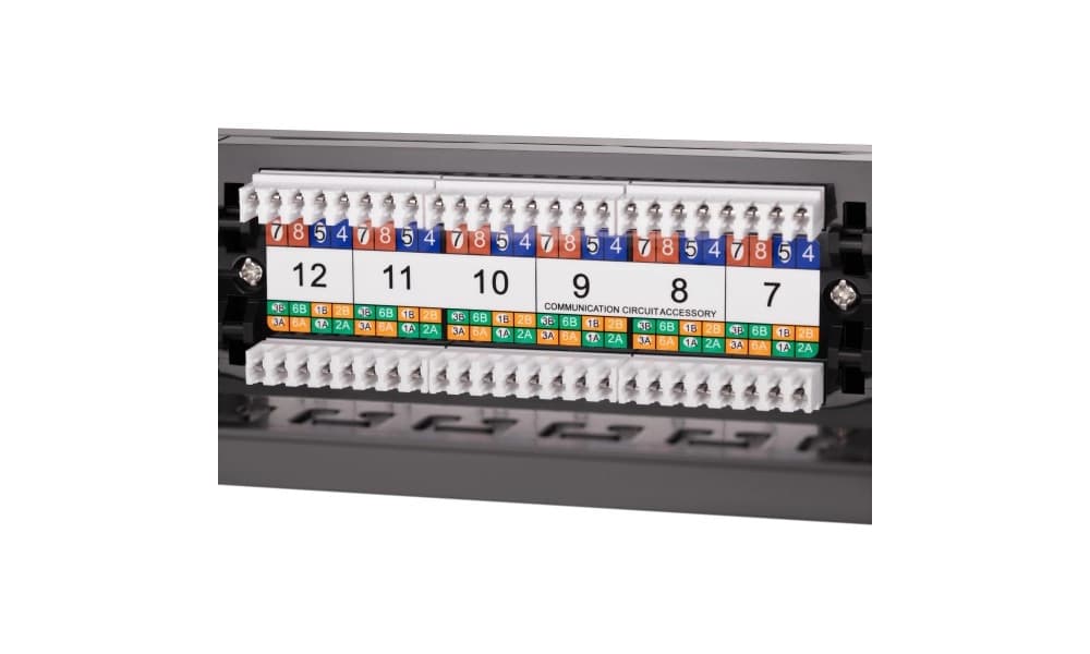 Patch-panel 2E CAT 6, UTP, 19", 1U, 24 port, yig‘ilgan — 6