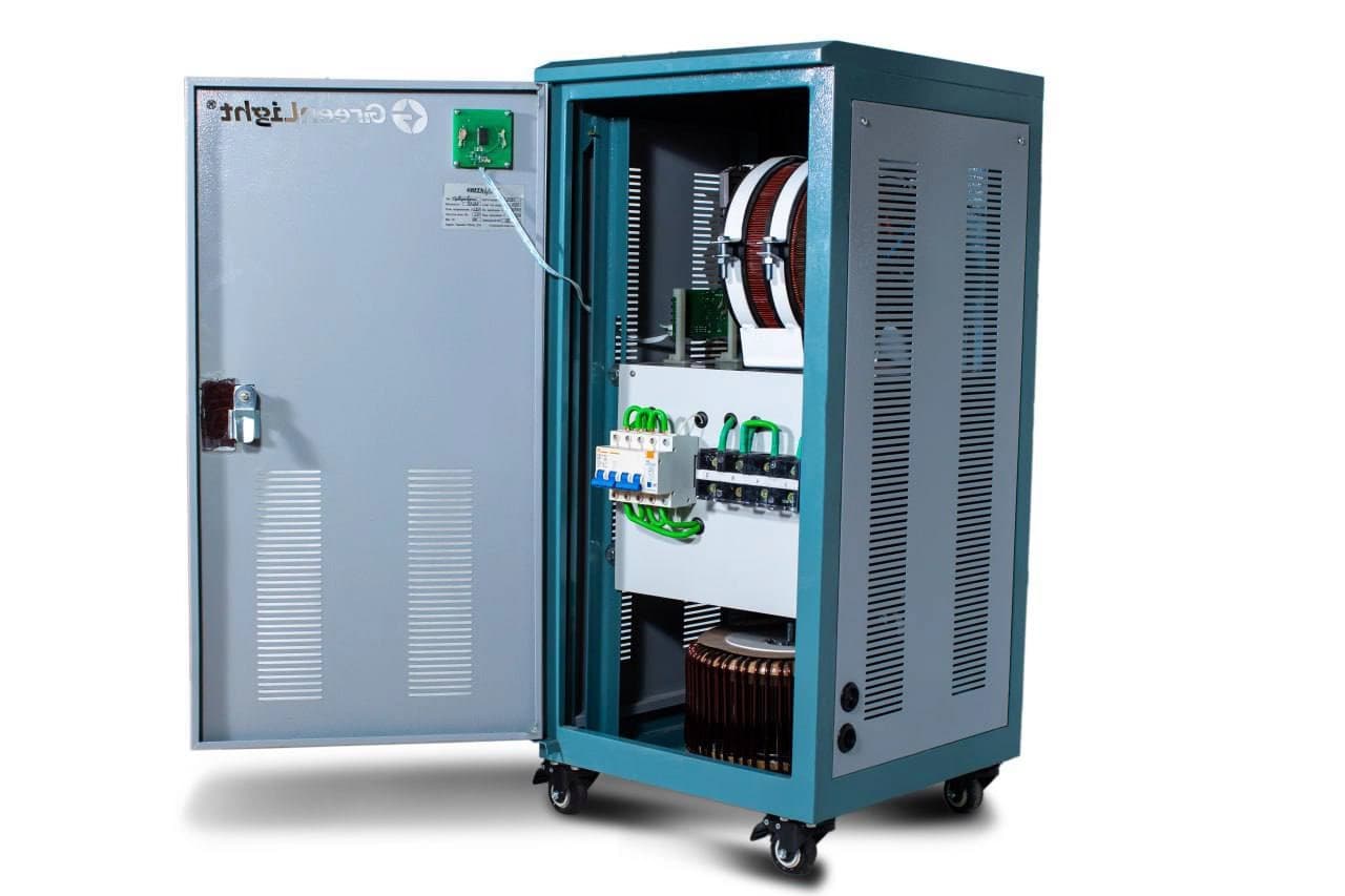 GreenLight 30 kVA quvvatga ega servoprivodli stabilizator (polga va devorga o‘rnatiladigan) — 3