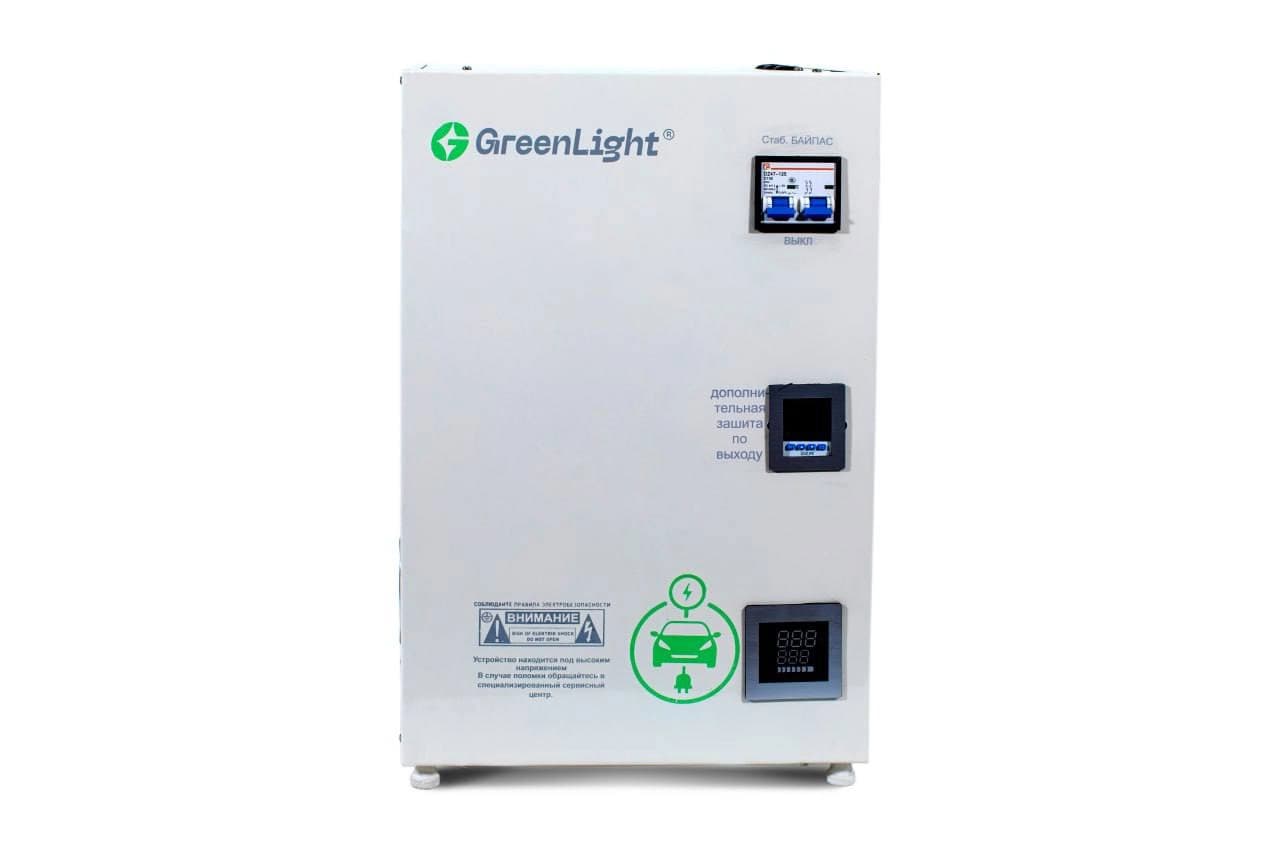 GreenLight 20 kVA quvvatga ega servoprivodli stabilizator, White — 2
