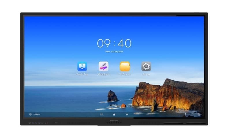 HIKVISION DS-D5B75RB/EL — 75" 4K UHD sensorli ekran (Android 13, 40 nuqtali multi-touch) — 3
