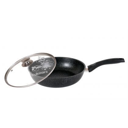 «Mramornaya» turkumidan shisha qopqoqli 260/60 mm Kukmara tovasi (qoramtir, oqish, qahva rangli, pista rangli) — 3