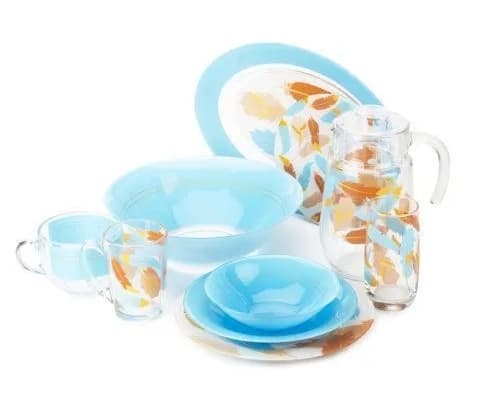 Luminarc Tirana Blue 46 ta element Stol servisi — 3