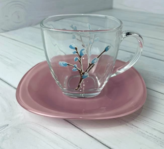 Luminarc Carine Hana Pink 46 ta element Stol servisi (V4515) — 5