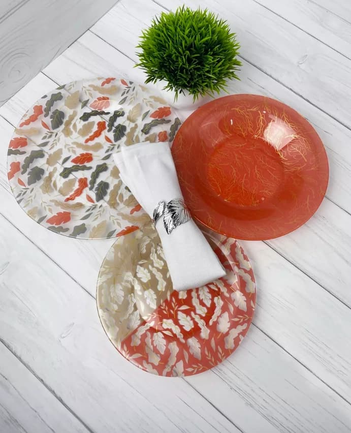 Luminarc Autumn Leaves 46 ta element Stol servisi (V1117) — 5