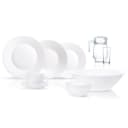Dasturxon idishlari to‘plami -Luminarc Essence white 46 items (N1220)