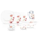 Dasturxon idishlari to‘plami - Luminarc Carine florenza white 46 items (N2214)