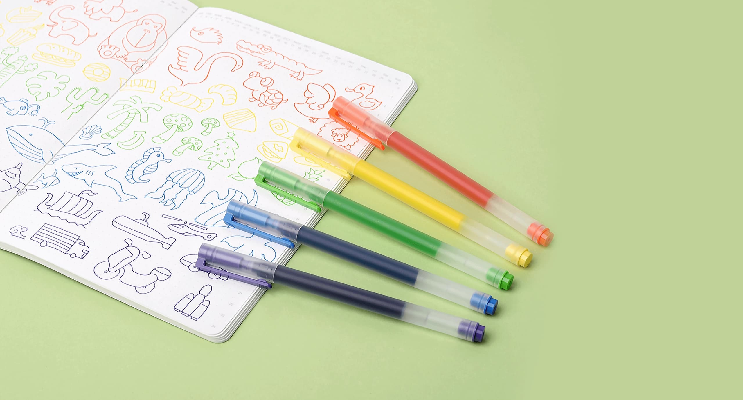 Xiaomi High-capacity Gel Pen gel ruchkalari to'plami (5 ta ) — 4