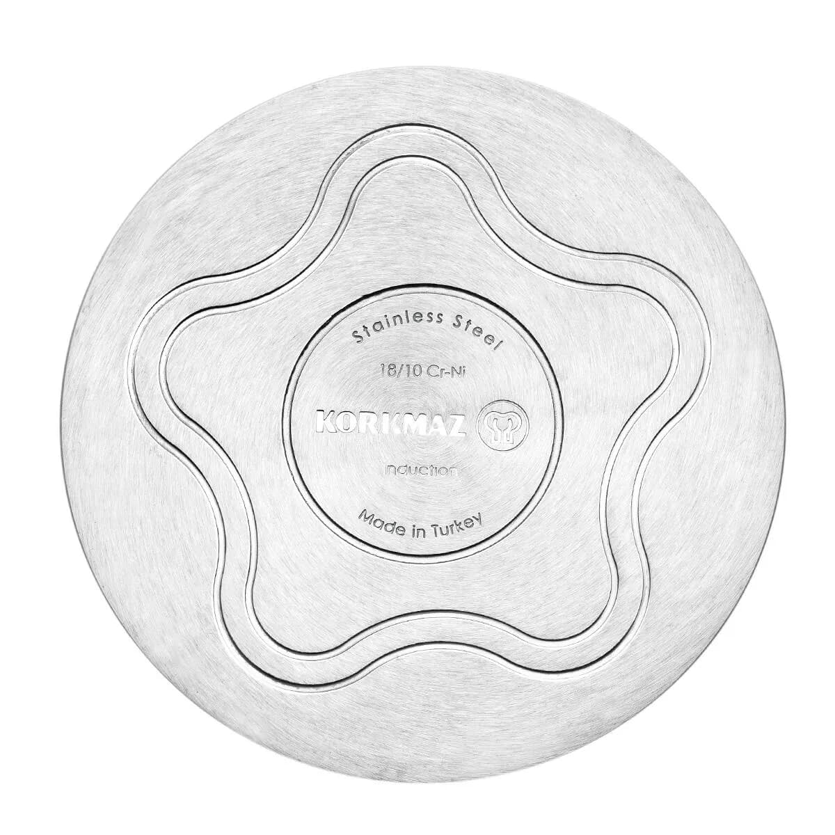 Korkmaz Perla Mantı Set 28 sm, zanglamaydigan po‘latdan, ko‘p qatlamli kapsula taglik, mantiqasqoni (A1524) , Silver — 5