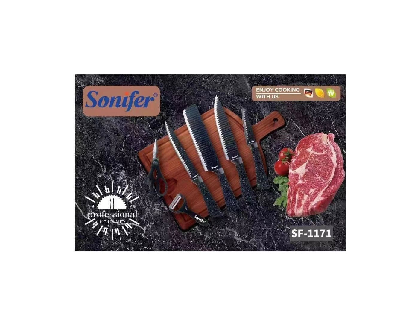 Korkmaz Multi Blade pichoqlar to‘plami 9 dona (A550) , Black — 7