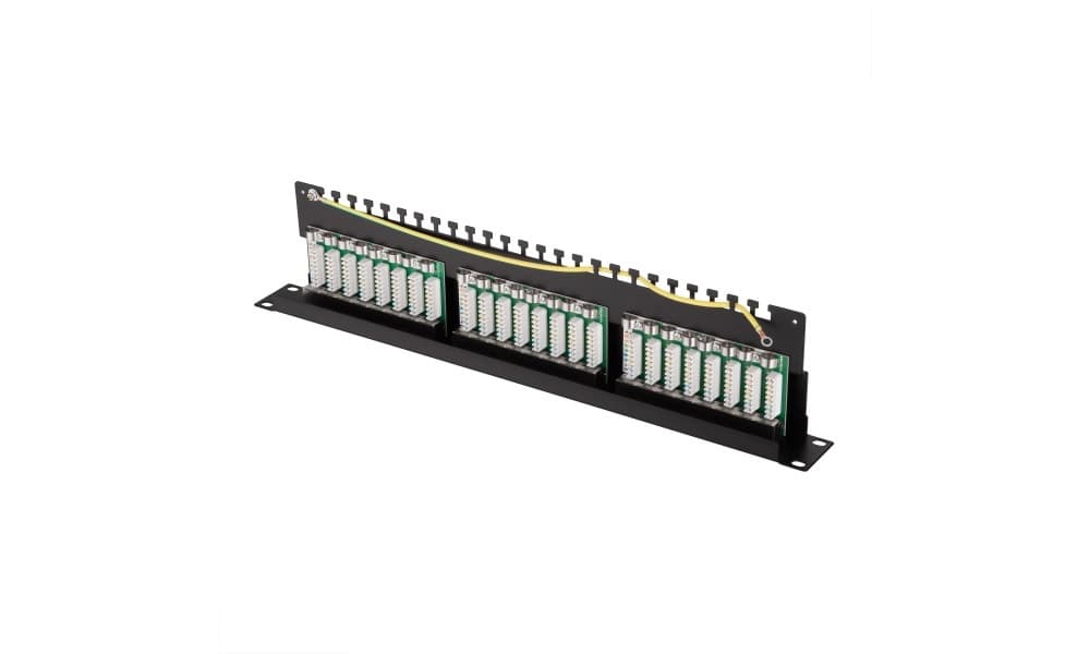 Patch-panel 2E CAT 6, FTP, 19", 1U, 24 port, yig‘ilgan — 7
