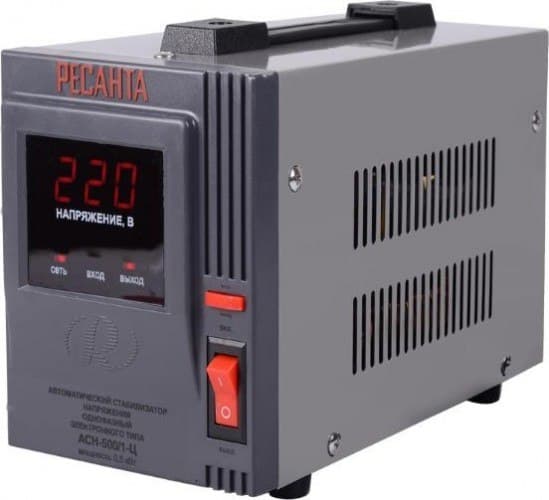 Стабилизатор напряжения однофазный РЕСАНТА 63/6/1 АСН- 500/1-Ц — 1