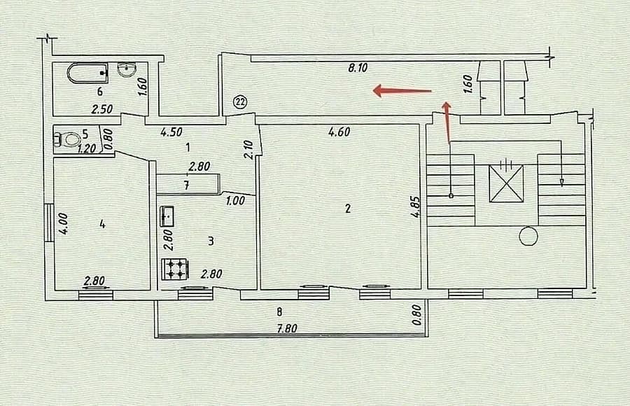 Чилонзор-15 Жуковский 2/7/9 Квартира 60м2 — 1