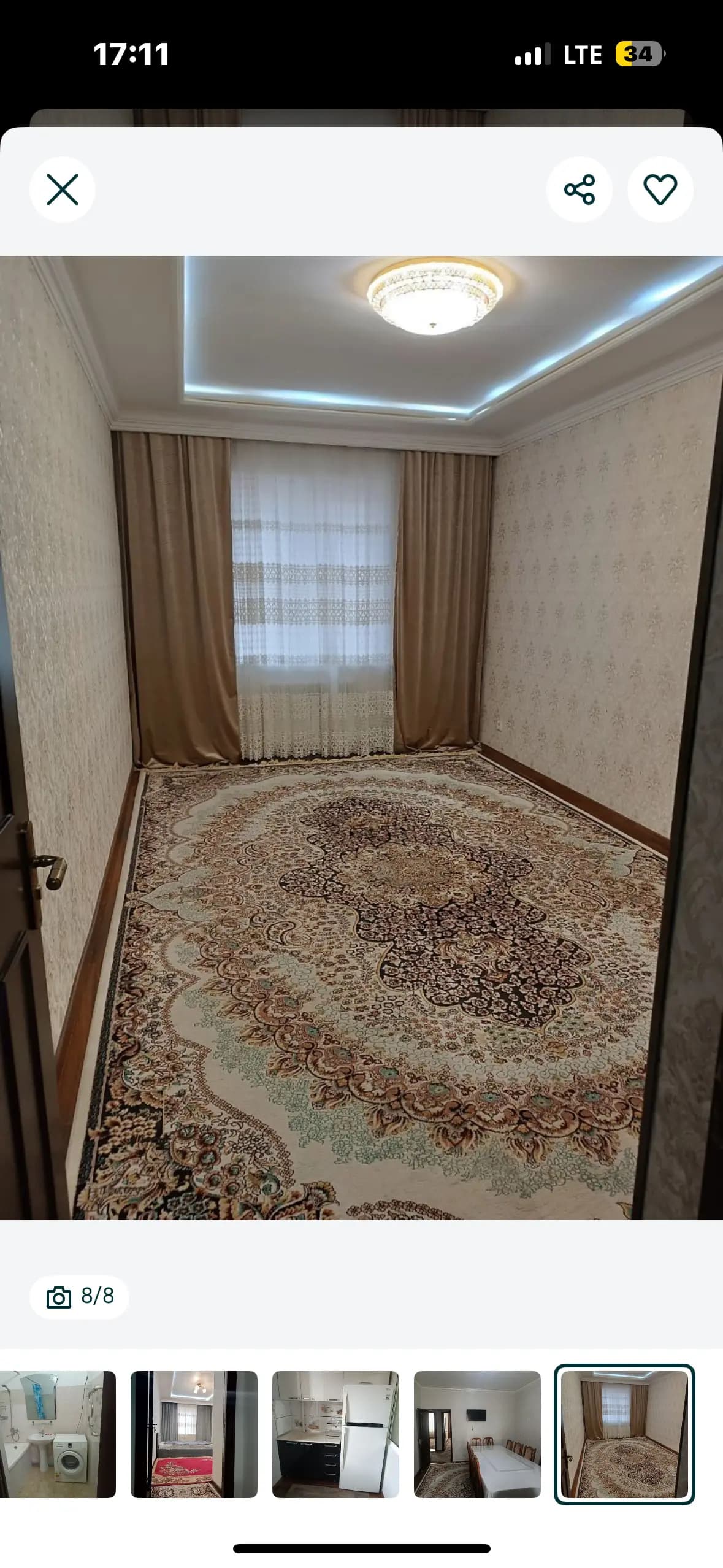 Аренда Юнусобод 13 2хона Мегаполис Оила кизларга — 2