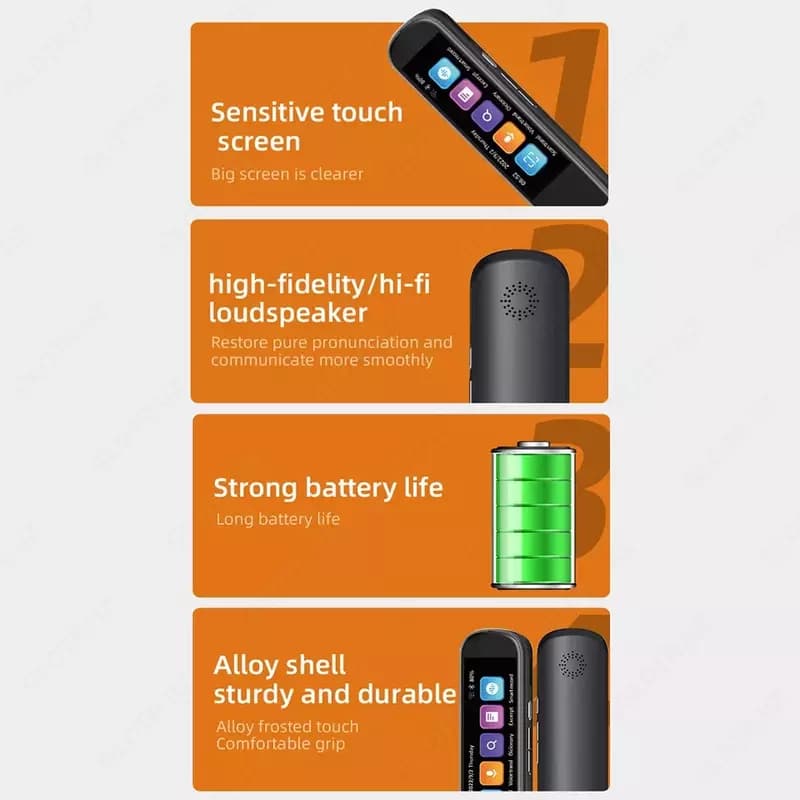112 голосовых языков Smart Translator Портативный цифровой сканер Переводчик — 4