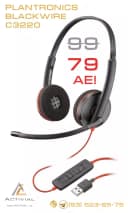 Гарнитуры Plantronics Blackwire 3220 - лучший выбор для операторов колл-центров, конференц-связи, офис-менеджеров и просто любителей качеств...