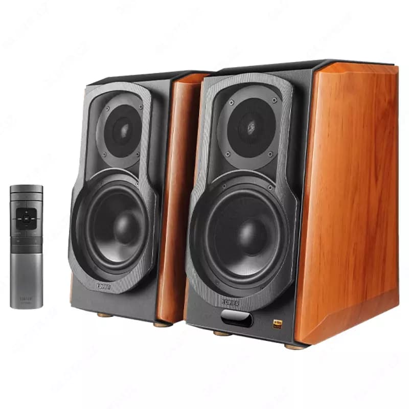 Колонки Edifier S1000W Brown 120 Вт премиальная Wi-Fi акустика с Hi-Res звучанием — 2