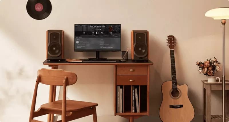 Колонки Edifier S1000W Brown 120 Вт премиальная Wi-Fi акустика с Hi-Res звучанием — 3